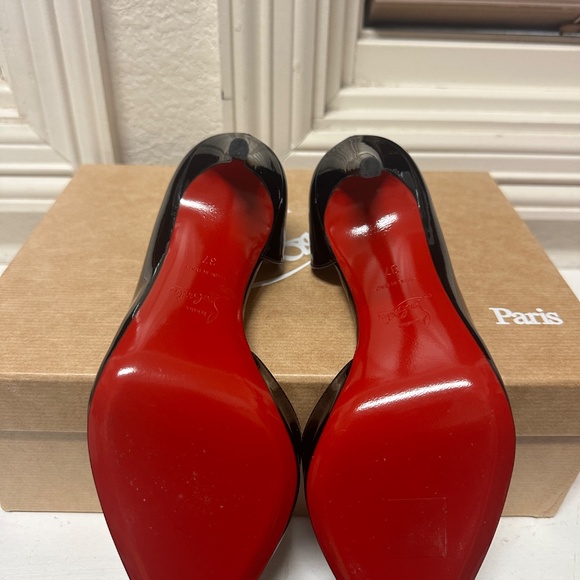 Christian Louboutin Iriza Patent Open-Side Red Sole Pump - Picture 5 of 7